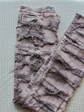 Pure Reign Purple  Distressed Jeans